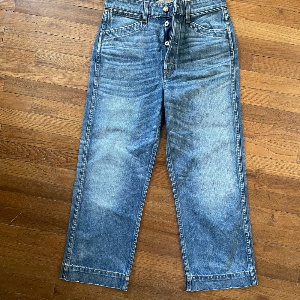 Point Sur Denim High Rise Blue Denim Jeans